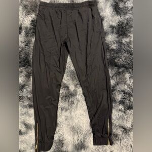 ZYIA Black Women's Track Joggers with Side Zippers